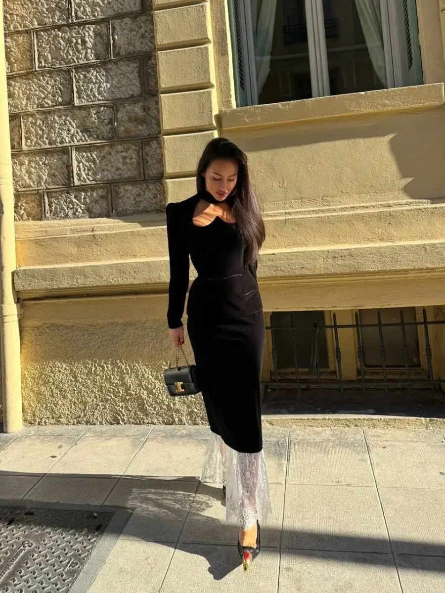 Лонг с баской Валюта-Любовь, Черный