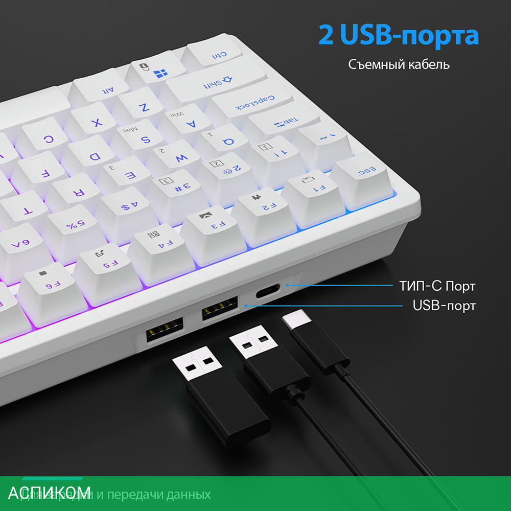 Клавиатура Royal Kludge RK98 Red switch/Klein Blue