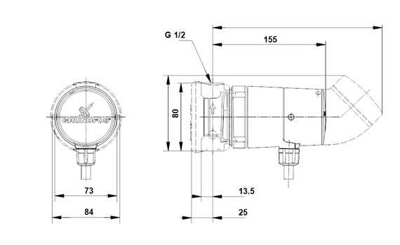 Grundfos Comfort UP 15-14 BT