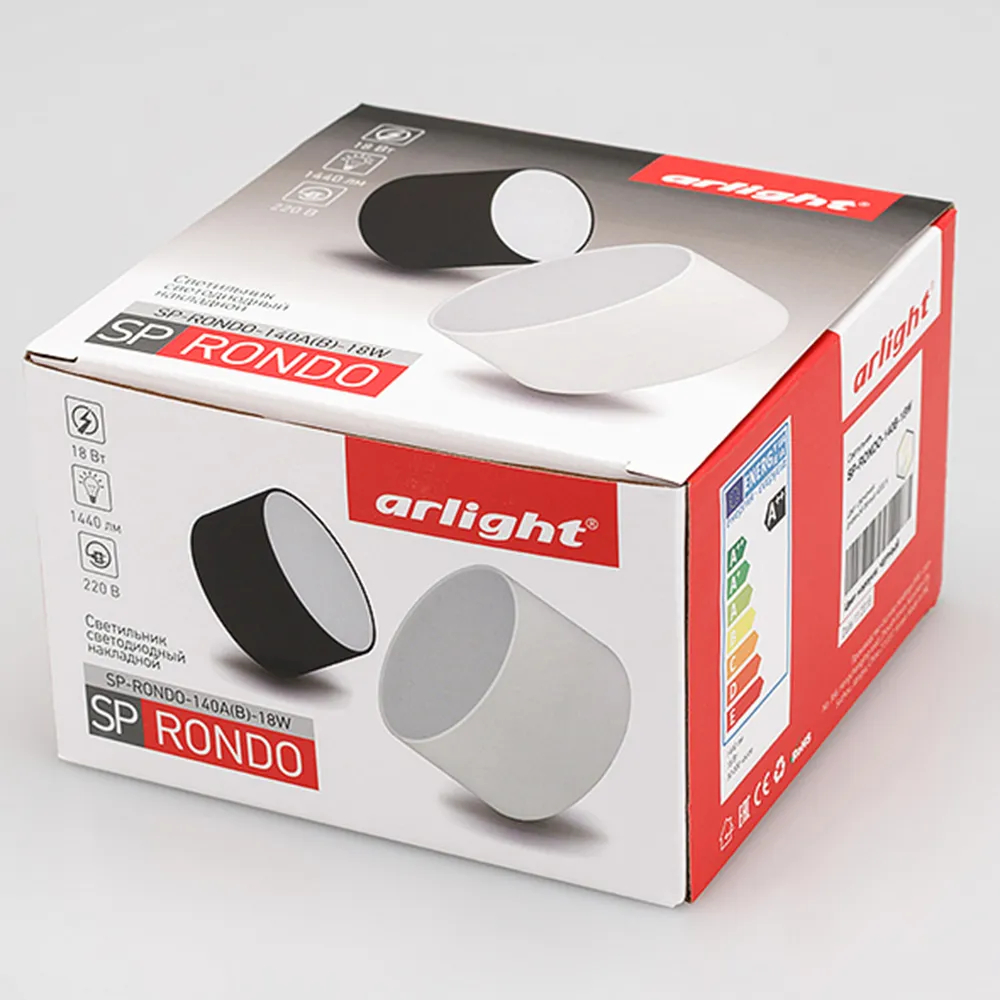Светильник SP-RONDO-140B-18W Warm White (Arlight, IP40 Металл, 3 года) 022903