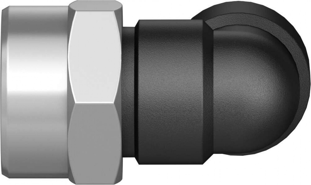 QSLF-3/8-10-B Угловой штуцер с цанговым зажимом и резьбой