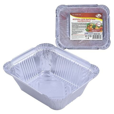 Форма для выпечки 490мл 3шт 14*11*4,5см МО8-100