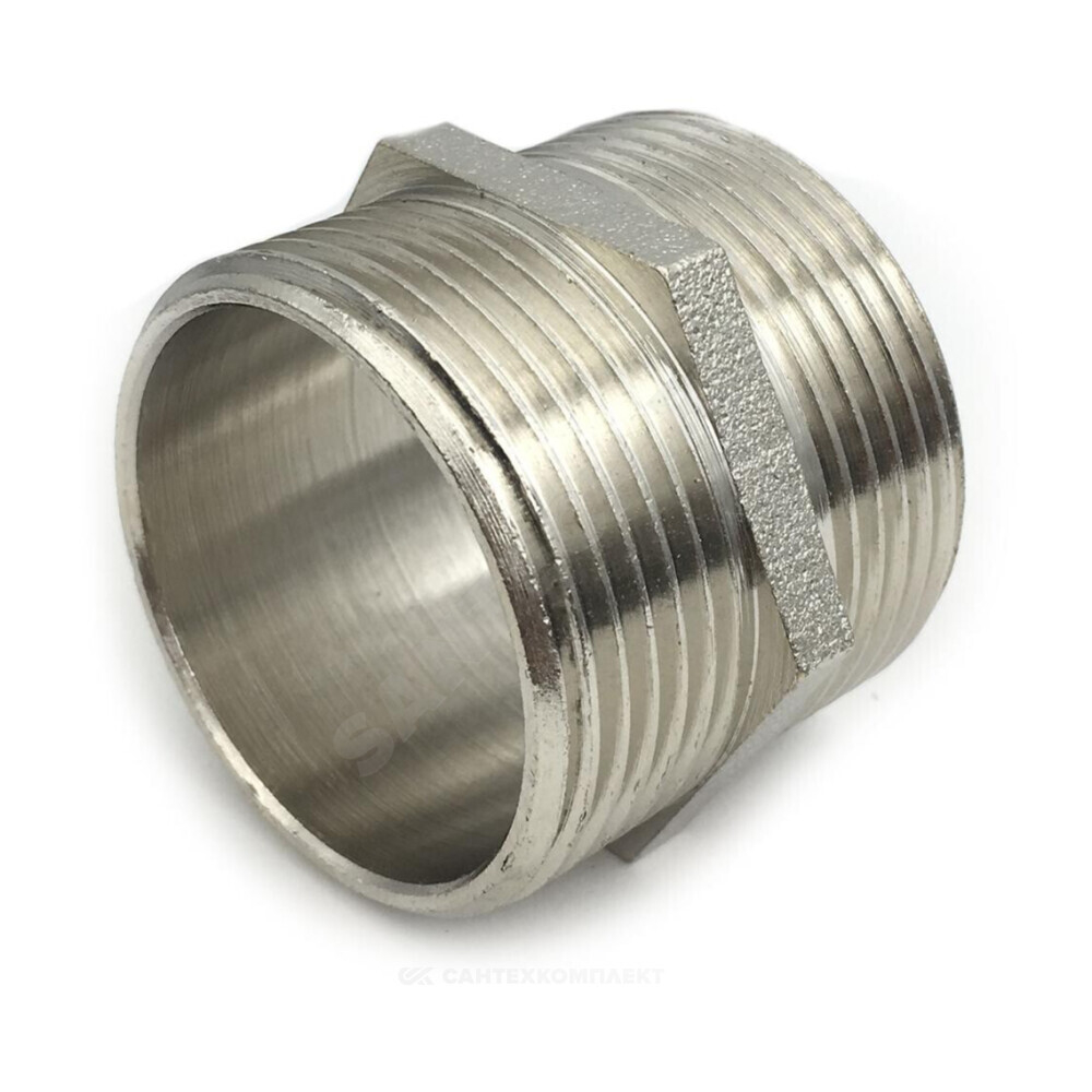 Ниппель латунь никель Ду 25 (1") НР SantechSystems .