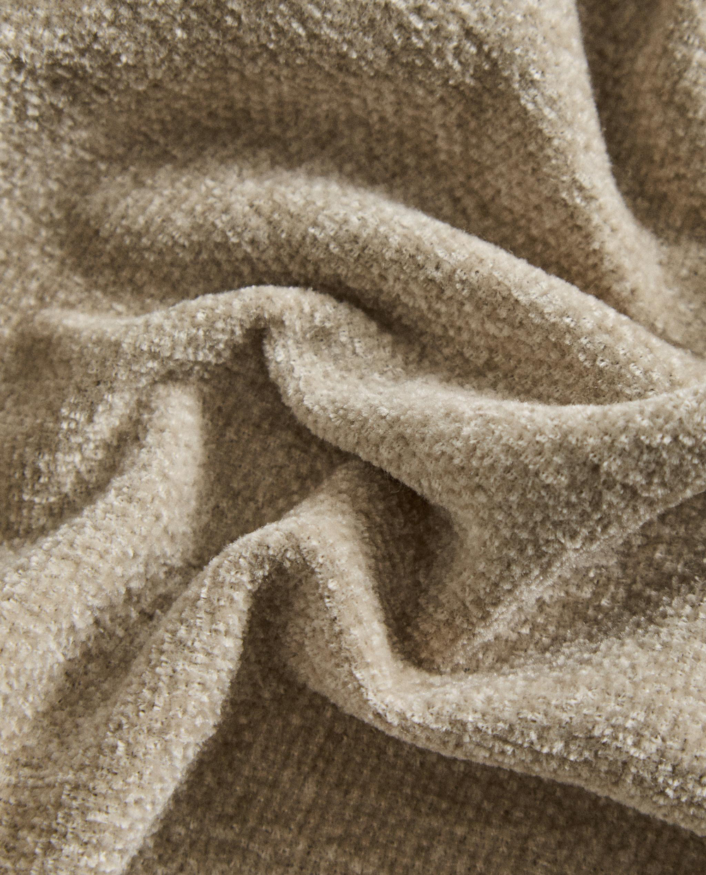 Zara Home плед из полиэстера, коричневый, 140x190 см · 2361/004
