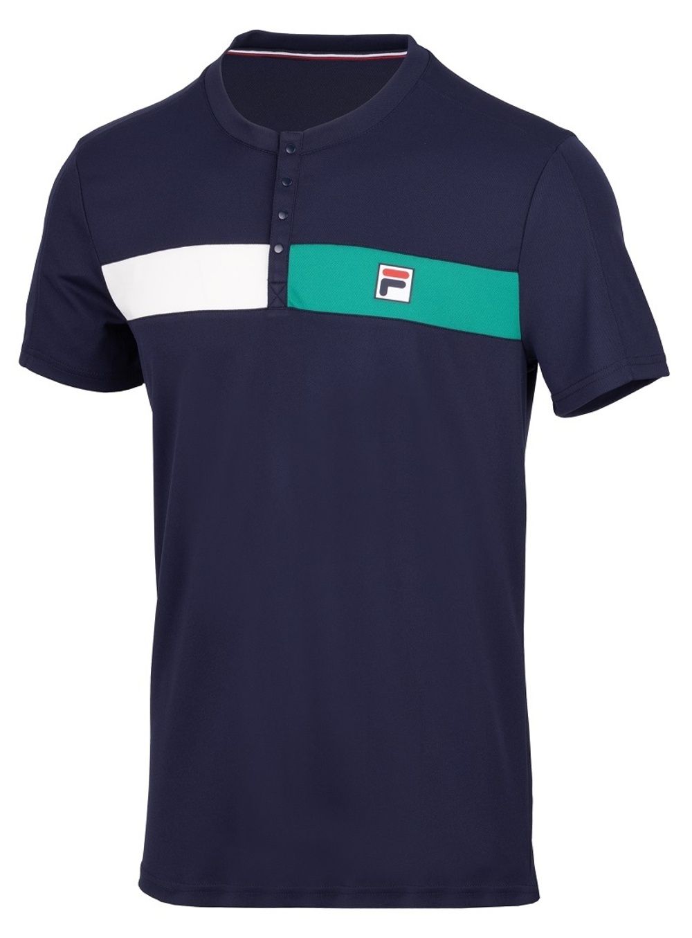 Мужское теннисное поло Fila US Open Emilio T-Shirt - navy