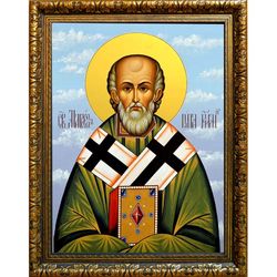 Маркелл Римский, папа Римский священномученик. Икона на холсте.