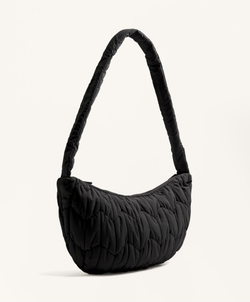 Oysho Стеганая сумка через плечо, черный