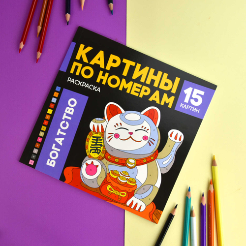 Раскраска. Серия "Картины по номерам" БОГАТСТВО