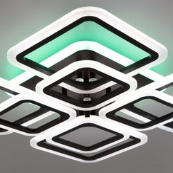 Citilux Марсель Смарт CL232A185E RGB Умная люстра Чёрная