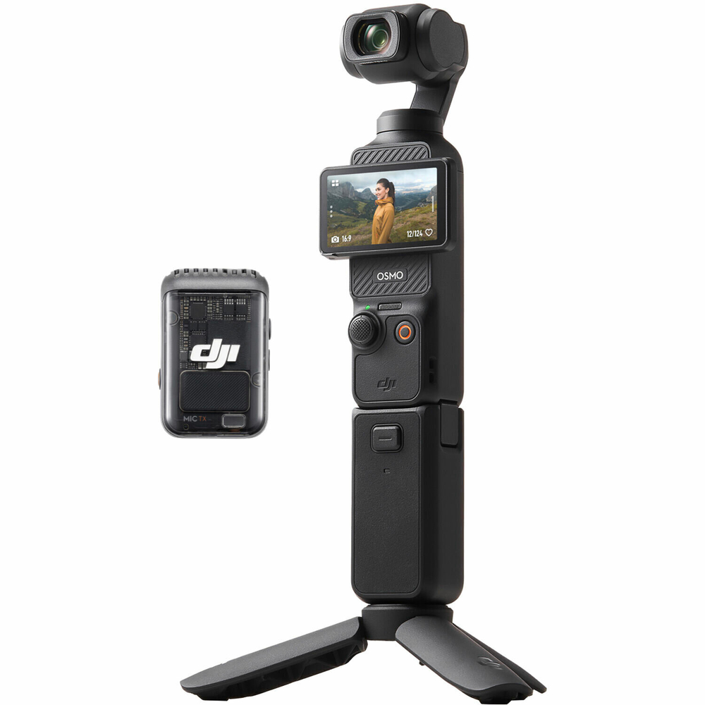 Экшн-камера DJI Osmo Pocket 3 Creator Combo, Видеокамера с 1' CMOS и видео 4K / 120 кадров в секунду, черный