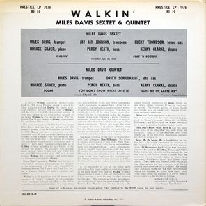 Miles Davis All Stars / Walkin' (LP)