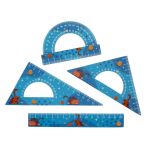 Набор геометр "Микс для девочек 2024" мягкий пластик 3 предм (Пчелка)