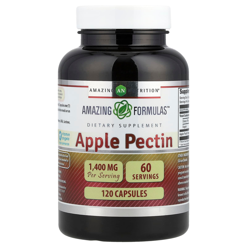 Amazing Nutrition, Яблочный пектин, 120 капсул (700 мг в капсуле)