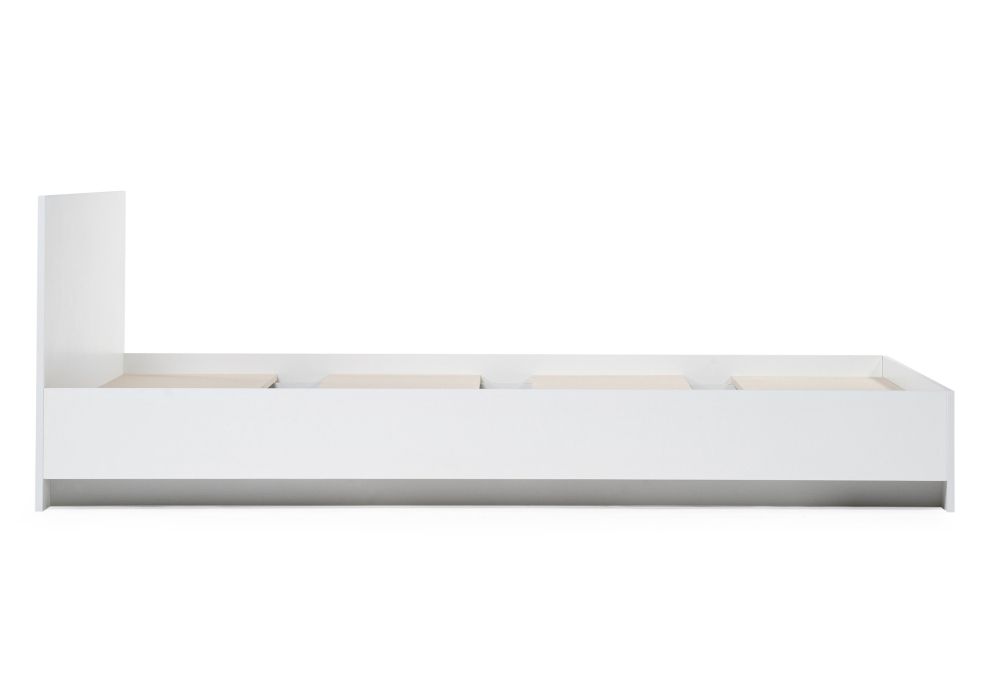 Двуспальная кровать Адайн 160х200 белое дерево / белое дерево