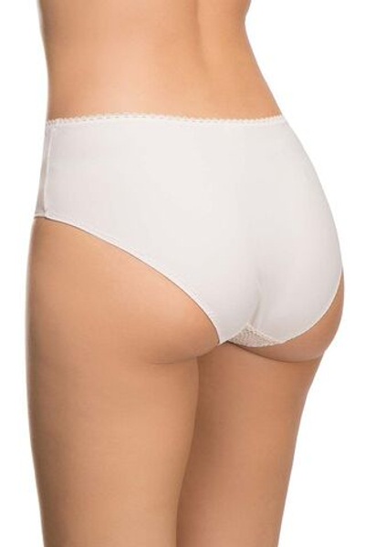 Трусы-макси Ashley с цветочной вышивкой (Размер: 48) (Цвет: молочный)