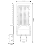 Светильник LED уличный ДКУ 120Вт 5000K 12600Лм IP65 SSP-502 ЭРА Б0051833