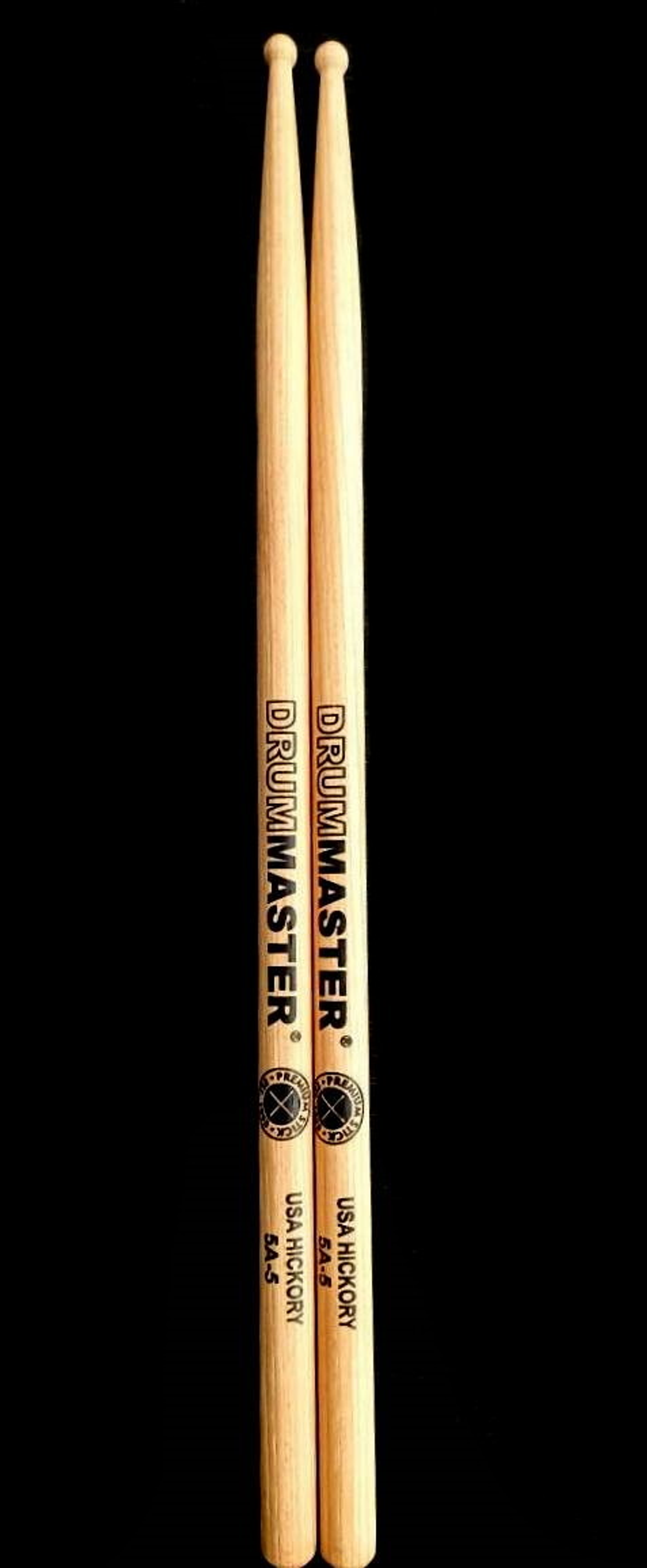 DRUMMASTER American Hickory 5A-5 с круглым наконечником барабанные палочки  премиум.