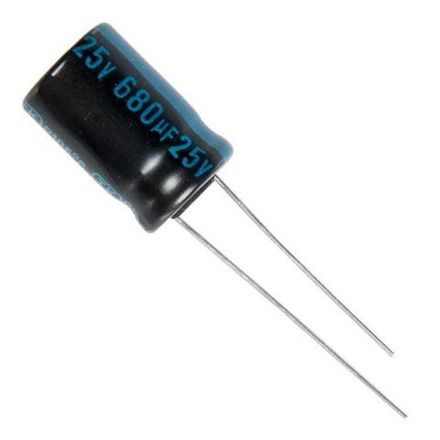 Конденсатор электролитический 25 В 680 мкФ "Jamicon" 10x15 / 8x20 мм 105 град.