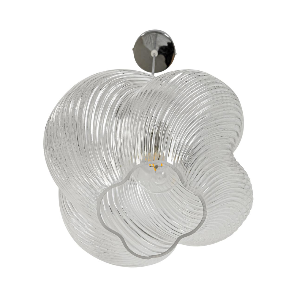 8288/1A MODERNI LN26 371 хром/прозрачный, металл/стекло Подвес E27 1*60W 220V TIDE