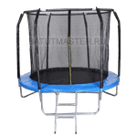 Батут для дома с сеткой 10 футов, внутренняя сетка и лестницей