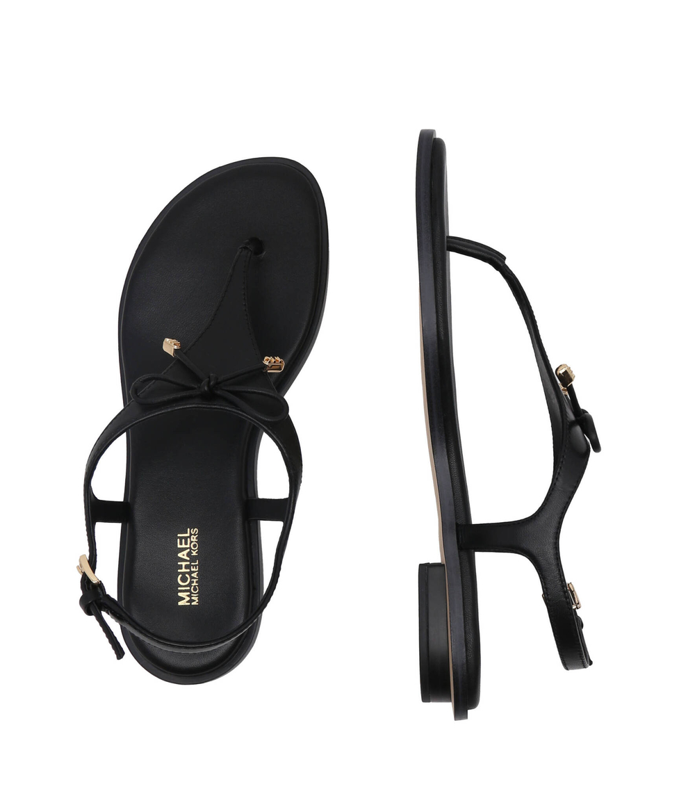 Босоножки кожаные nori flat Michael Kors - черный(40R4NRFA1L)