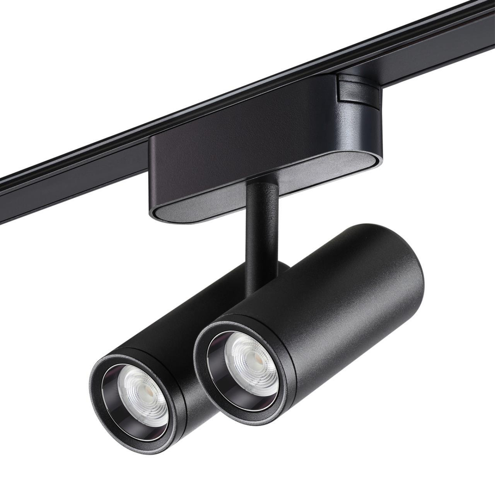 359108 SHINO NT23 000 черный Трековый светильник для низков. шинопровода IP20 LED 4000K 2*8W 48V 1360Лм SMAL