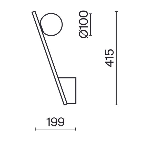 Настенный светильник (бра) Maytoni MOD175WL-01G