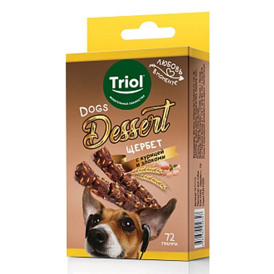Triol Лакомство для собак FUN FOOD Щербет, 72 гр