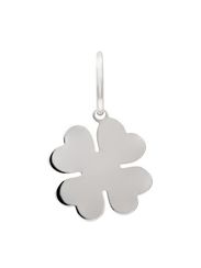 Клевер удачи средний - подвеска из серебра