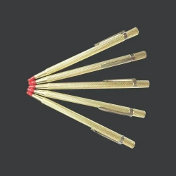 Чертилка разметочная с победитовым наконечником, 145мм, 1 шт, цвет: золотой