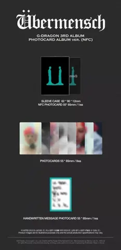Альбом G-DRAGON GD - Übermensch [Photocard Album ver.]