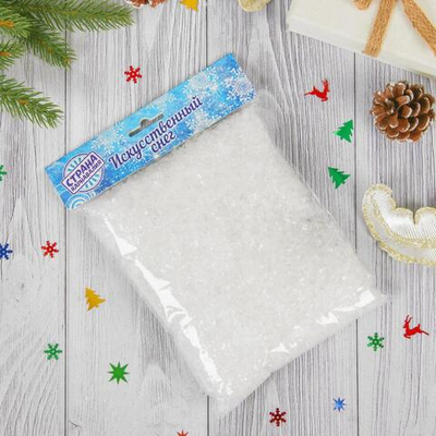 Новый год! Искусственный снег, 100 г, прозрачный