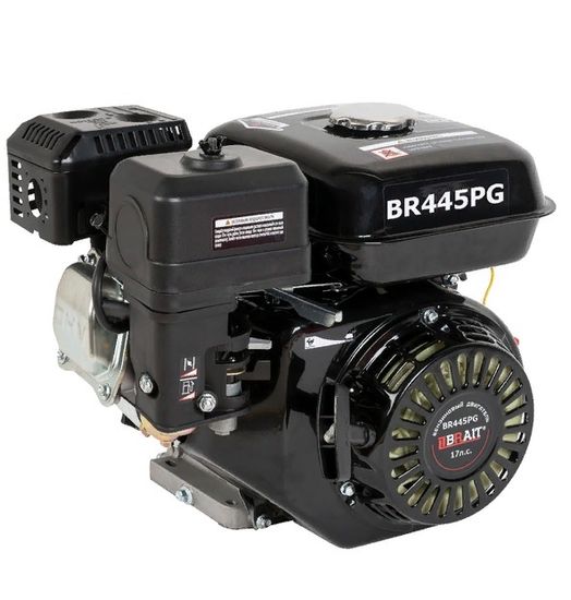 Двигатель бензиновый "BRAIT" BR445PG (17 л.с., вал под шлицы)