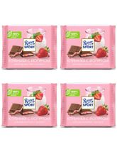 Шоколад молочный Ritter Sport Клубника и йогурт 100 г x 4 шт