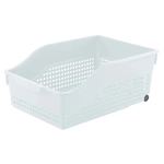 Контейнер Лофт хозяйственный на колесах широкий 305х125 мм (белый)