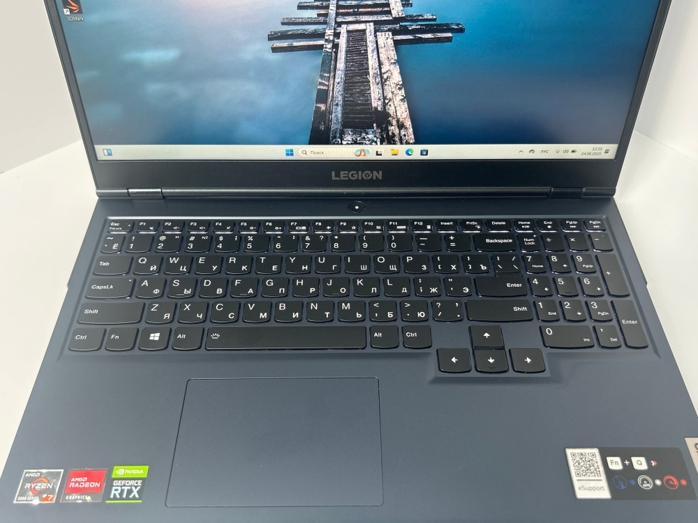 Ноутбук Lenovo Legion 5 15ACH6H (82JU005ERK) 15.6"/AMD Ryzen 7 5800H/RAM 16GB/SSD 1024GB/GeForce RTX 3070 8GB/1920*1080/IPS 165Hz/DOS/Подсветка кл-ры: LED/черный. Состояние: Уценка