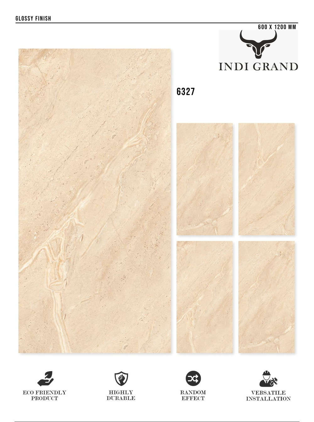 Керамогранит glossy №4 , 60х120, 6327