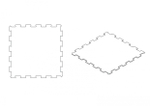Резиновая плитка Puzzle