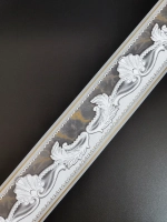 Бордюр бумажный для обоев 6 см. окантовка лента серый