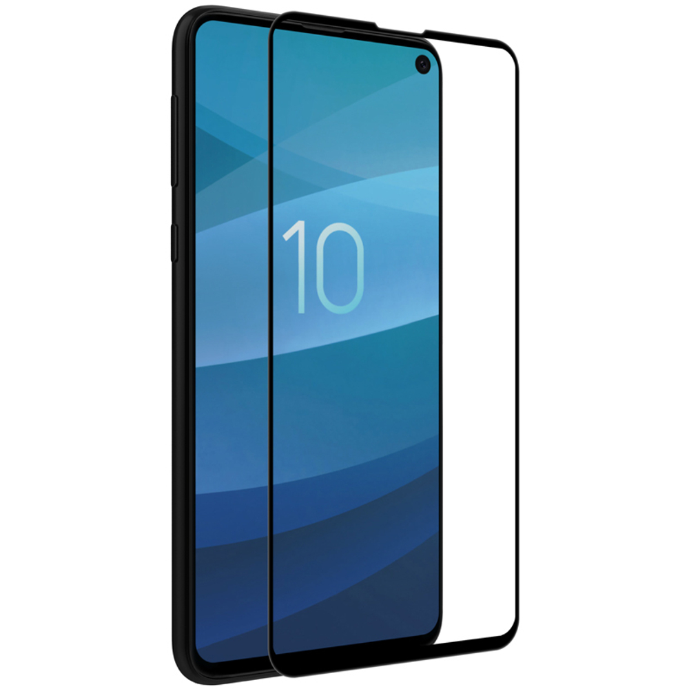 Защитное стекло 6D с олеофобным покрытием для Samsung Galaxy S10e (SM-G970F), черные рамки, G-Rhino