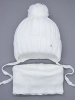 Шапка для девочек осенняя и снуд