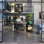 Письменный стол  - IKEA RODULF /РОДУЛЬФ  ИКЕА, 140х80 см, белый/серый