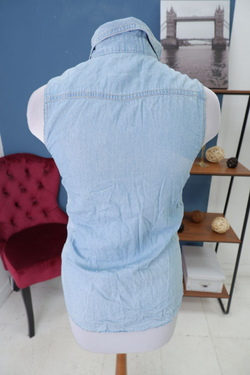 Рубашка Terranova джинсовая 46 размер