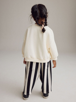 Толстовка и брюки в комплекте для девочки Next E54-923, Молочный, Черный