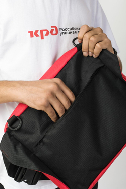 Сумка поясная CODERED Big Bag 2 600 ml Красный Соты Оксфорд