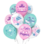 Шар с рисунком Super девочка! ассорти