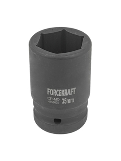 Головка ударная 1'', 35мм (6гр.) FORCEKRAFT FK-4858035