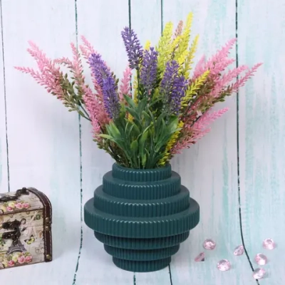 Ваза из пластика «Marlen-Портофино» 0,5л 15*8,3см цвет морская волна