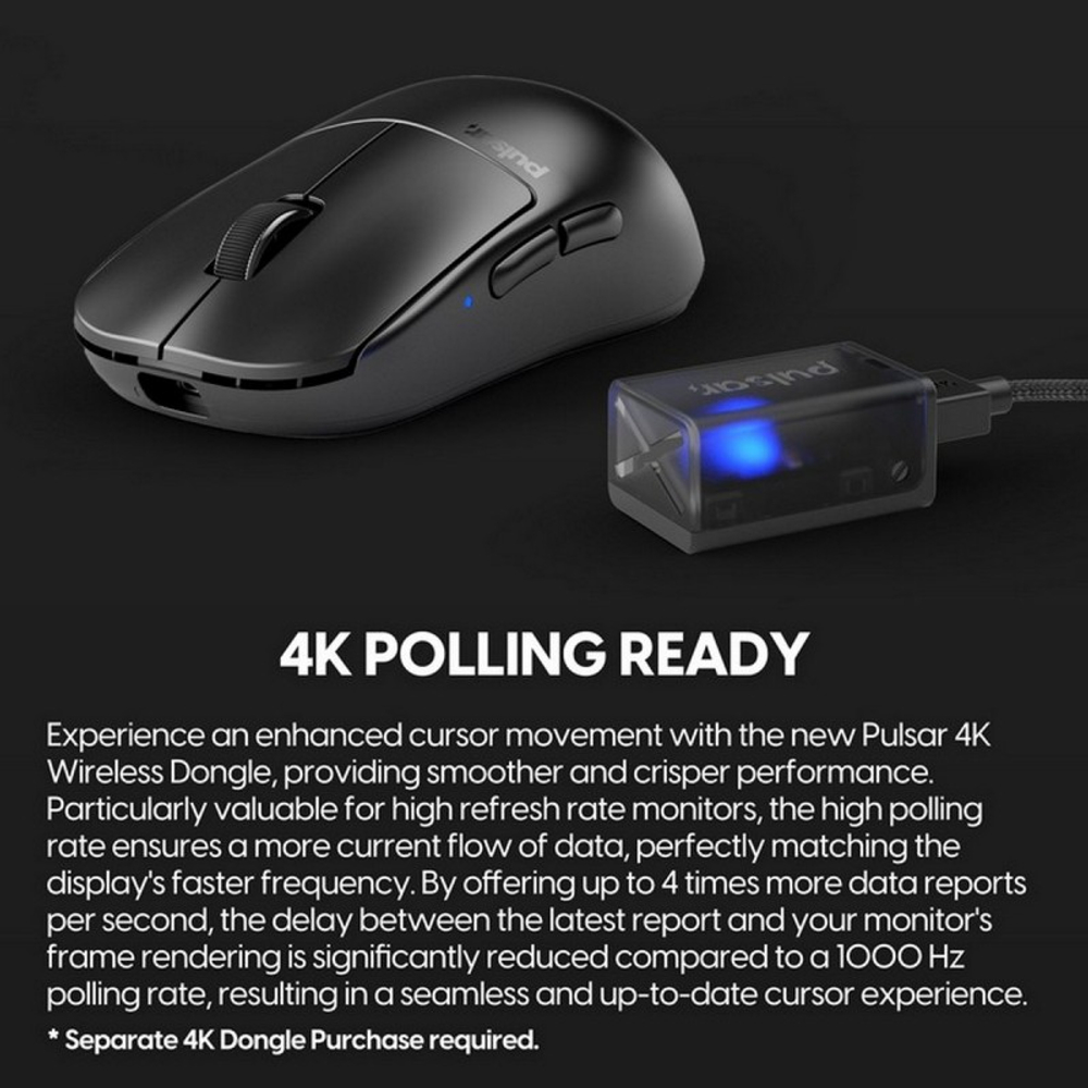 Игровая мышь Pulsar X2 H Wireless Size 1 (mini) Black (PX2H11)