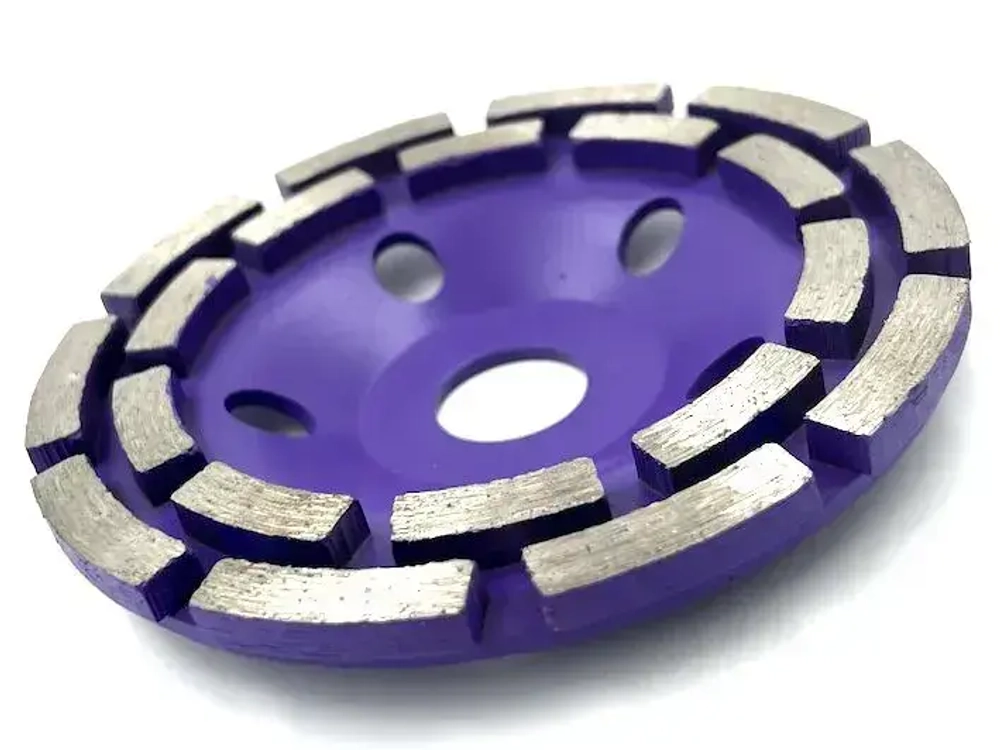 Чашка алмазная зачистная двухрядная 125 мм по бетону TORGWIN круг шлифовальный